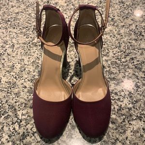 NWOT eggplant colored pumps
